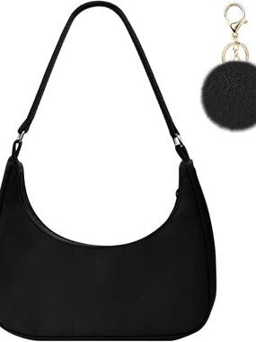 Shoulder Bags for Women, Nylon Shoulder Y2K Bag, Lady Underarm Bag, Mini Handbag